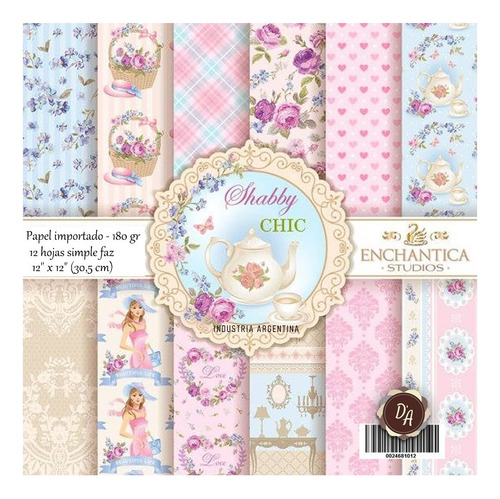Colección Enchantica Tea Party Scrap X12 D' Arteche Craft