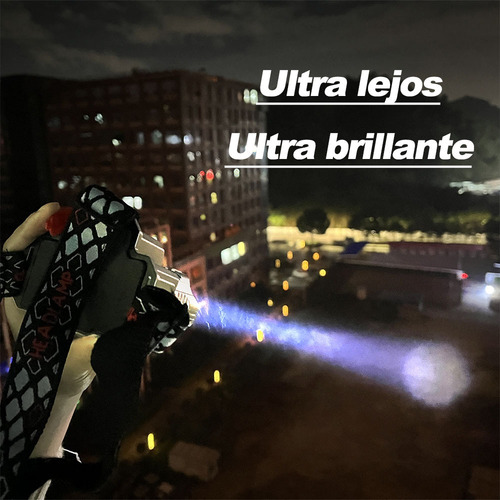 Lampara Recargable Led Minera Accesorios Tacticos Camping