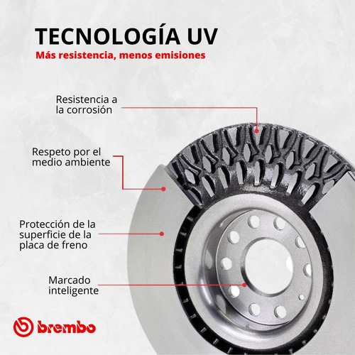 2 Discos Freno Traseros Highlander 2008 2009 2010 2011 2012