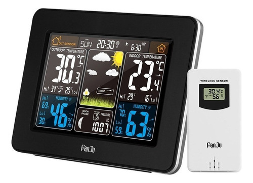 Fanju Fj3365 Weather Station With Indoor/external Colors 1