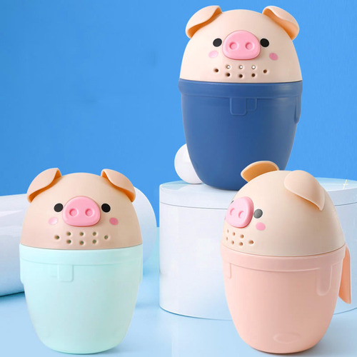 Cucharón Multiusos Para Bañarse Con Forma De Cerdo Rosa Con