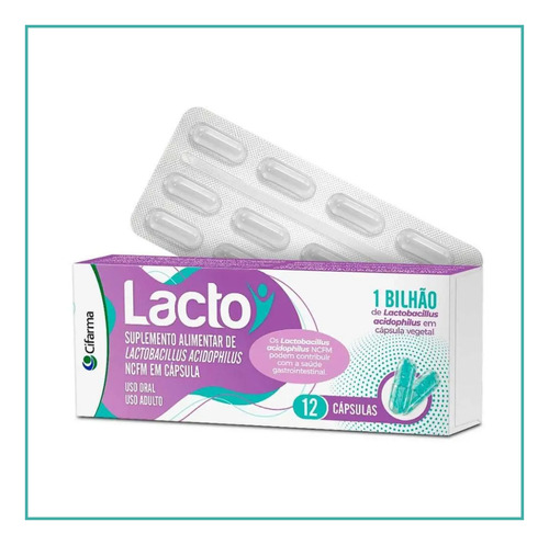 Kit Com 8 Vitaminas Lacto 1 Bilhão 12cps Cifarma -