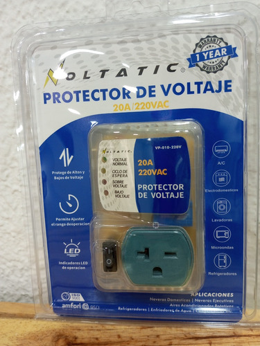 Protector De Voltaje C/swit Turquesa