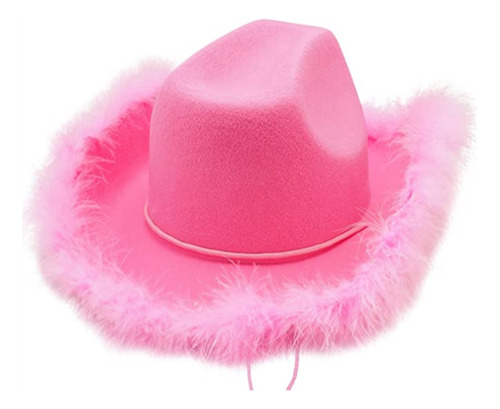 Sombrero De Vaquero Rosa Sombrero De Vaquero De Fieltro Con