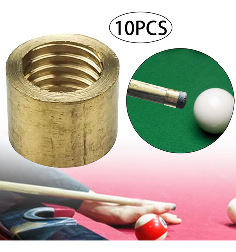 3 Set De 10 Tapas Protectoras Para Tacos De Billar, 10mm