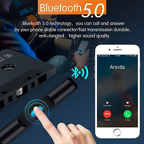 Imagen 3 de 7 de Receptor De Casete Bluetooth Para Coche,reproductor De Cinta