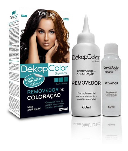 Kit Removedor De Coloração Dekapcolor Novo 120ml Único