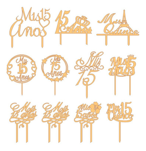 100 Diseños De 15 Años Pack Vectores Corte Laser