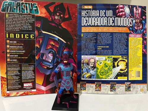 Miniatura Marvel Eaglemoss - Galactus Mega Especial ( Leia ) (Usado)