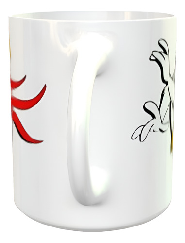 Taza Cerámica Sublimada El Gallo Claudio Looney Tunes Blanco El Gallo Claudio Looney Tunes D1