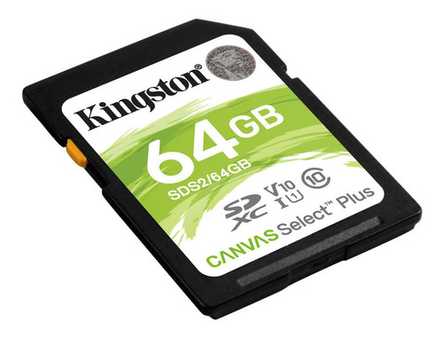 Kingston Tarjeta Sd Hc Memoria 64gb Clase 10 U1 100 Mb/s +