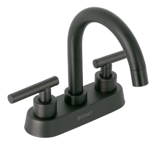 Llave Mezcladora Para Lavabo Manerales De Palanca Negro Mate