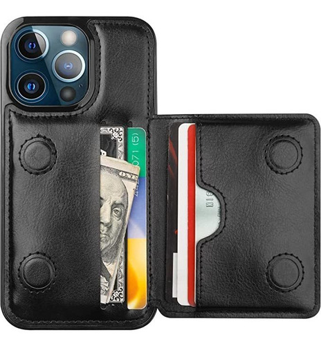 Kihuwey Compatible Con El Teléfono 13 Pro Wallet Case Credit