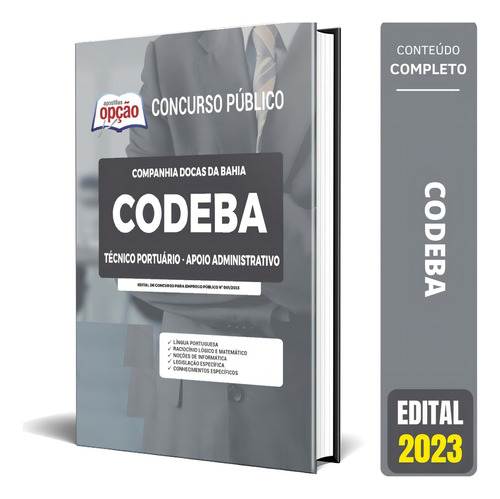 Apostila Codeba 2023 Técnico Portuário Apoio Administrativo
