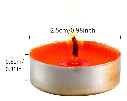 Velas De Té De Larga Duración, 100 Piezas, Velas Pequeñas