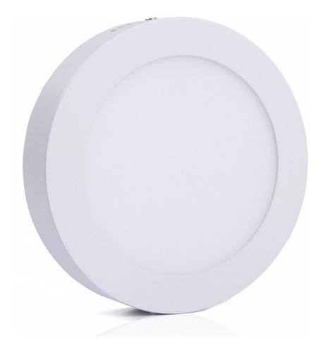 Lampara Led Panel 18w Sobreponer Superficial Redonda Blanca