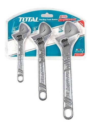 Set De Llaves Ajustables 3pcs 6/8/10 Acero Carbono