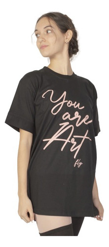 Remeron Oversize Algodón Danza Ballet You Are Art Negro Fly