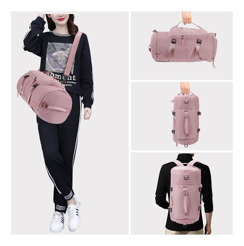 Unisex Mochila De Viaje Con Compartimento Para Zapatos Impermeable Bolsa Deporte Ligero Mochila