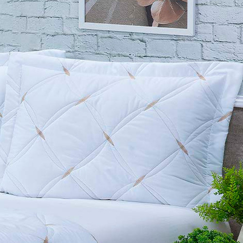 Roupa De Cama Box Kit Suíte Queen 08 Peças + Jogo De Banho Branco Branco