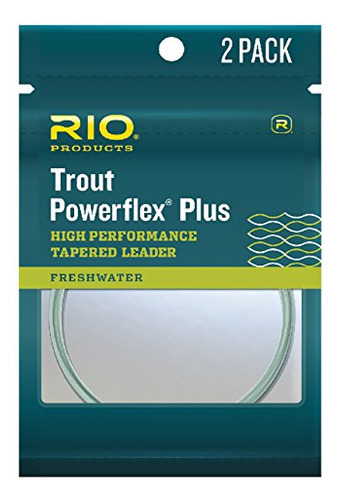 Rio Products Leaders Powerflex Plus 7.5' 6x Leader 2 Pack, T