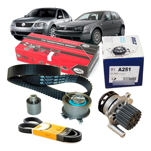 Kit Distribucion Bora 1.9 Tdi 2003 2004 2005+bomba+correa Pv