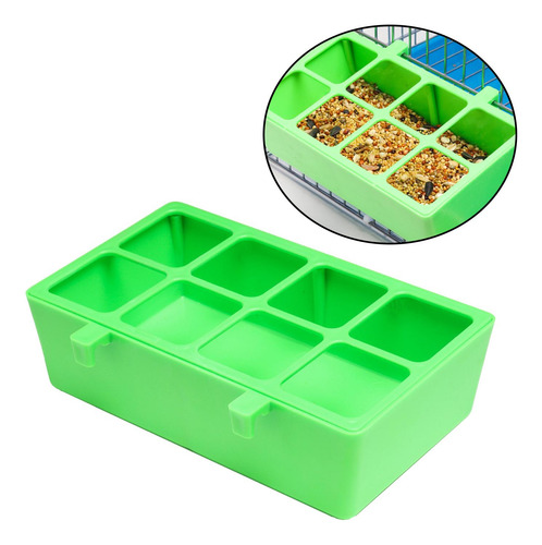 4 Alimentador De Loros De 8 Rejillas, Vasos Colgantes Para