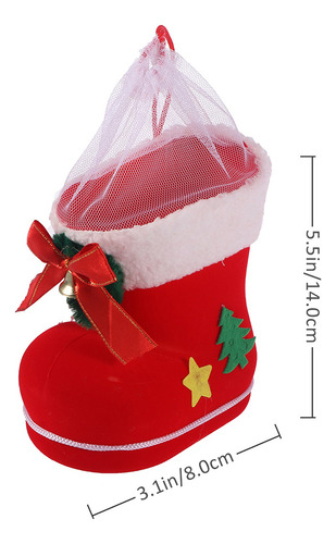 Caja De Regalo De Caramelos Navideños Reutilizables De 2 Pie