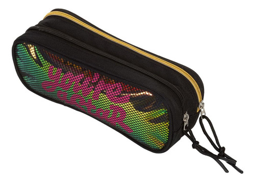 Estojo 2 Comp Capricho Candy Preto - Sestini Liso