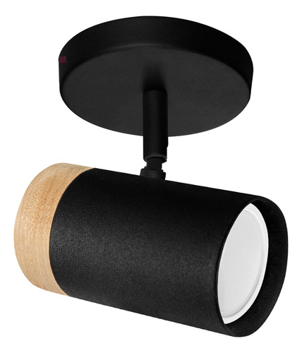 Aplique De Pared Dolby 1 Luz Led Dirigible Diseño Buena Luz Estructura Negro