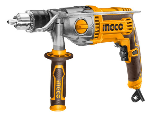 Taladro Atornillador Percutor Ingco 16mm 1100w 3 En 1 Cable Color Naranja Frecuencia 50 60hz