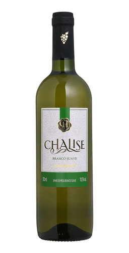 Vinho Branco Suave Chalise Serra Gaúcha Garrafa Vidro 750ml