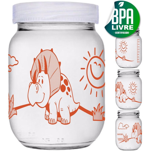 Imagem 5 de 6 de Kit 10 Copos De Vidro Armazenar Leite Materno (267ml)