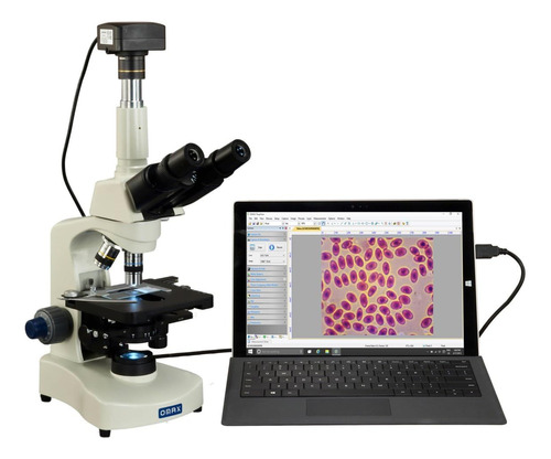 Microscopio Trinocular Digital Para Contraste De Fases Omax