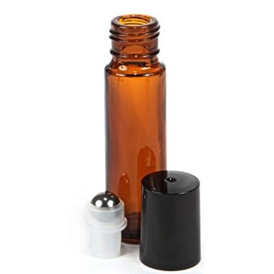 6 De La Alta Calidad De Cristal Ámbar De 10 Ml Roll-on Botel