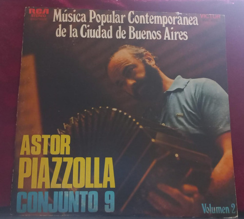 Vinilo Astor Piazzolla Conjunto 9 Música Popular Vol. 2 1972