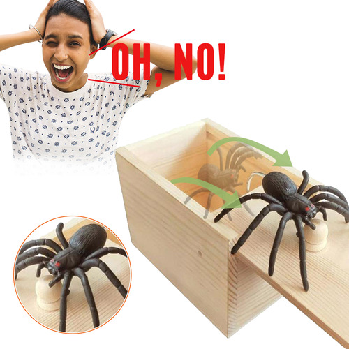 Caja De Juguetes April Fool's Spider: Divertido Regalo De Br