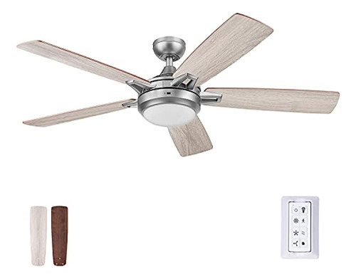 Prominence Home 51650-01 Lorelai Ceiling Fan, 52, Pewter