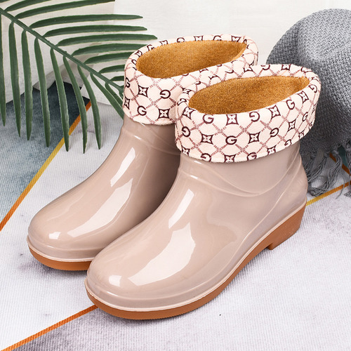 Botas De Lluvia Para Mujer, Botas Cortas Antideslizantes A L