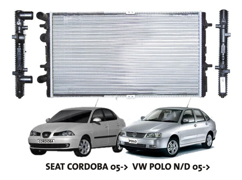 Radiador Vw Polo N/d 05- Seat Cordoba  