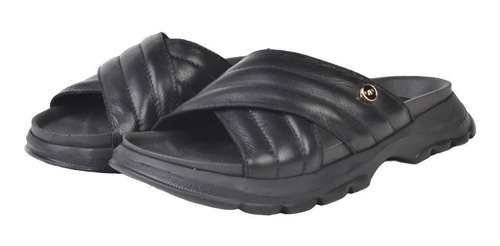 Imagen 3 de 8 de Zuecos Ojotas Chanclas De Mujer De Cuero Campal - Ferraro
