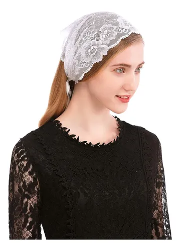 Diadema De Encaje Estilo Pañuelo Floral Cubrir Cabeza ...