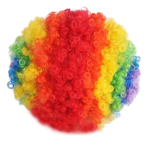 . Peluca De , Accesorio For Disfraces, Peluca De Multicolor