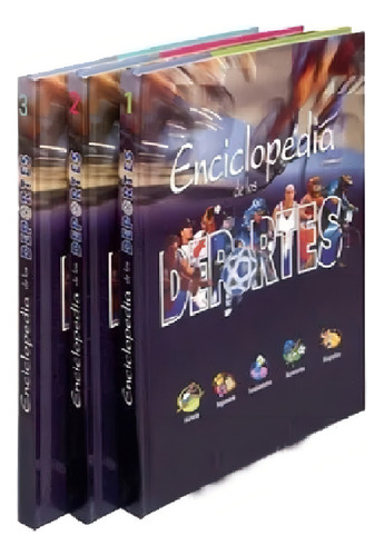 Libros Enciclopedia De Los Deportes 3 Tomos + 1 Dvd
