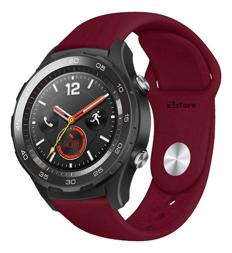 Correa Compatible Huawei Watch 2 Classic Vino Broche 22m