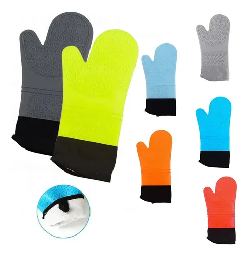 Guantes Manopla de Silicona Veoquiero — Pack x2, Doble Capa, hasta 230 °C