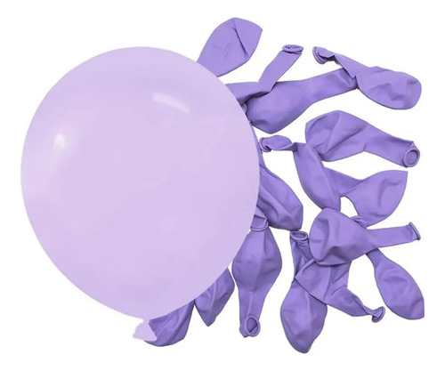 Bolsa X25 Globos Látex Perlados 10 Color Deco Cotillón Lila