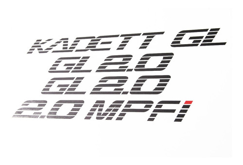 Adesivo Chevrolet Kadett Gl 2.0 Mpfi Kdtgl20