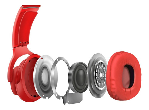 Headset ELG Stream Com Microfone E Cabo Removível - Hpwrd Cor Vermelho