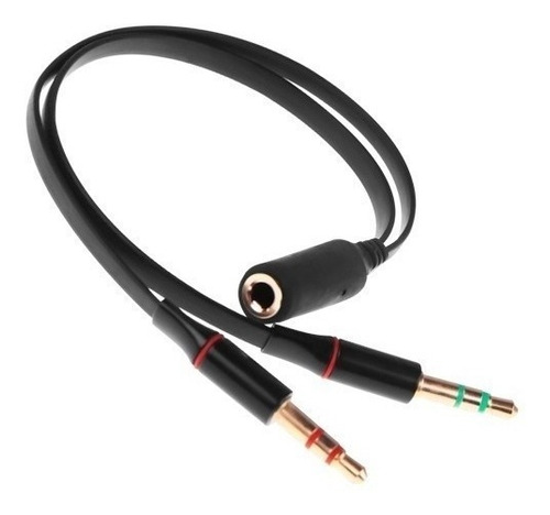 Cable Divisor De Audio Para Teléfonos 3.5 Mm Trrs A Plug Trs